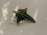 Green Blue People Logo Lapel Hat Pin DG