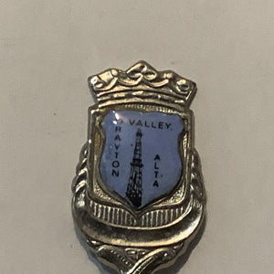Drayton Valley Alberta Oil Derrick collectable Souvenir Spoon PP