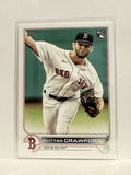 #645 Kutter Crawford Rookie Boston Red Sox 2022 Topps Series Two Baseball Card