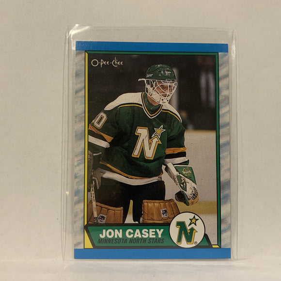 #48 Jon Casey Minnesota North Stars   1989-90 O-Pee-Chee Hockey Card A2W