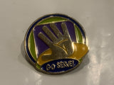 Go Serve Hand Lapel Hat Pin DG