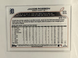 #623 Jacob Robson Rookie Detroit Tigers 2022 Topps Series Two Baseball Card