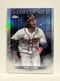 #SMLBC-35 Ozzie Albies Stars of MLB Atlanta Braves 2022 Topps Series Two Baseball Card