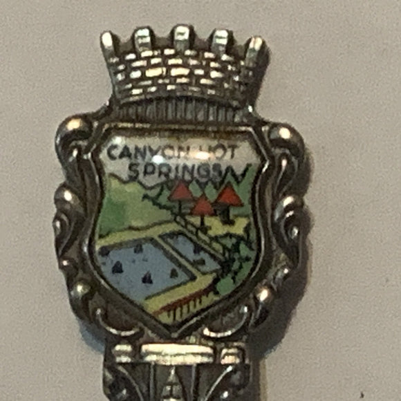Canyon Hot Springs Albert Canyon BC collectable Souvenir Spoon PP