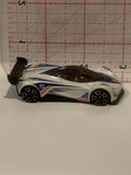 White Mazda Fural Hot Wheels Toy Diecast Car