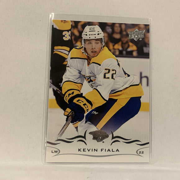 #105 Kevin Fiala Nashville Predators  Series 1 2018-19 Upper Deck Hockey Card A2W