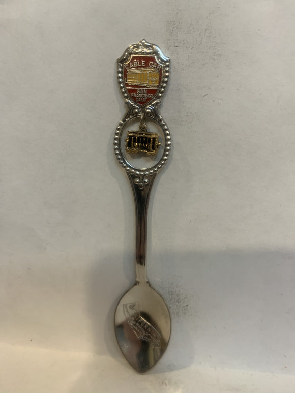 Cable Car San Francisco California Souvenir Spoon