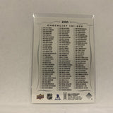 #200 Checklist   Series 1 2018-19 Upper Deck Hockey Card A2W