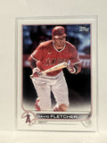 #447 David Fletcher Los Angeles Angels 2022 Topps Series Two Baseball Card