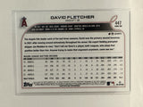 #447 David Fletcher Los Angeles Angels 2022 Topps Series Two Baseball Card