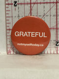 Grateful not my self today Button Pinback
