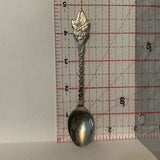 David Thompson Resort Alberta Maple Leaf Canada collectable Souvenir Spoon PP