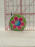Earth Flower Design Button Pinback