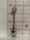 Brasil White Rock Gemstone Souvenir Spoon
