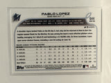 #644 Pablo Lopez Miami Marlins 2022 Topps Series Two Baseball Card