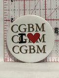 CGBM I Love CGBM Button Pinback