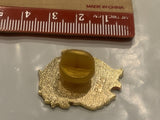 Lion Mane Head Lapel Hat Pin DH