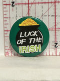 Luck of the Irish Pot of Gold Button Pinback