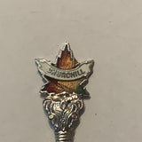 Churchill Manitoba Maple Leaf Canada collectable Souvenir Spoon PQ