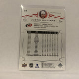 #33 Justin Williams Carolina Hurricanes  Series 1 2018-19 Upper Deck Hockey Card A2X