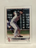 #409 Chris Sale Boston Red Sox 2022 Topps Series Two Baseball Card