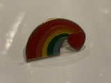 Rainbow and Heart Lapel Hat Pin DH