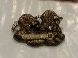 Pennsylvania 1982 Lions Club Raccoons Lapel Hat Pin DH