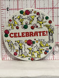 Celebrate New Years Party Button Pinback