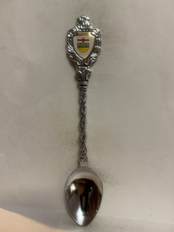 Alberta Canada Crest Emblem Souvenir Spoon
