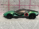 Green La Fasta 2008 Hot Wheels Diecast Car
