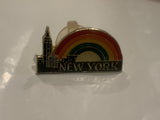 New York City Rainbow Lapel Hat Pin DH