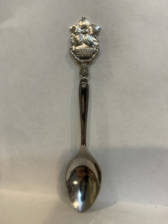 Kelowna British Columbia Dogwood Flower Souvenir Spoon