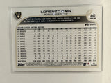 #442 Lorenzo Cain Blue Milwaukee Brewers 2022 Topps Series Two  Baseball Card