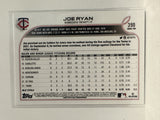 #390 Joe Ryan Rookie Minnesota Twins 2022 Topps Series Two Baseball Card