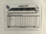 #539 Luis Patino Tampa Bay Rays 2022 Topps Series Two Baseball Card