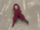 Pink Shoe Lace Ribbon Lapel Hat Pin DI