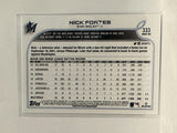 #333 Nick Fortes Rookie Miami Marlins 2022 Topps Series Two Baseball Card