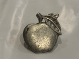 Grey Apple Lapel Hat Pin BA