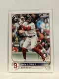 #418 Jack Lopez Rookie Boston Red Sox 2022 Topps Series Two Baseball Card