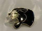 Roaring Black Panther Lapel Hat Pin BA