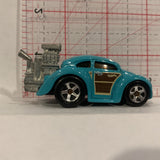 Blue Volkswagon Beetle ©2016 Hot Wheels Diecast Car DA