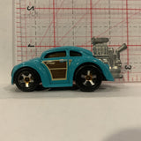 Blue Volkswagon Beetle ©2016 Hot Wheels Diecast Car DA