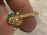 Blue Guitar Lapel Hat Pin DI