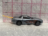 Grey Corvette Flames 2000 Corvette  BKC Irwin Diecast Car