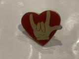 I Love You Hand Signal Heart Lapel Hat Pin DJ