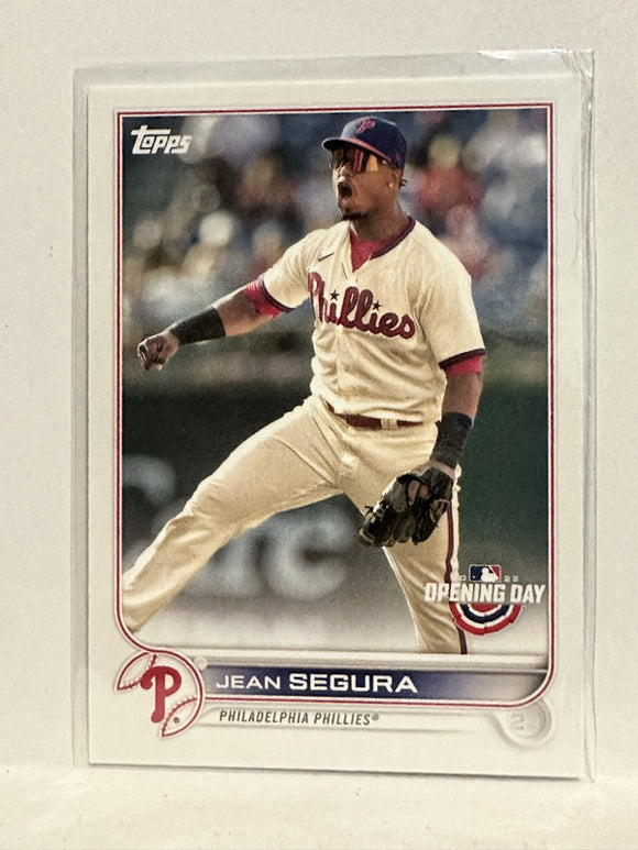 #45 Jean Segura Philadelphia Phillies 2022 Topps Opening Day Baseball Card