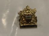 Stan Woloshyn MLA Coat of Arms Alberta Lapel Hat Pin DJ