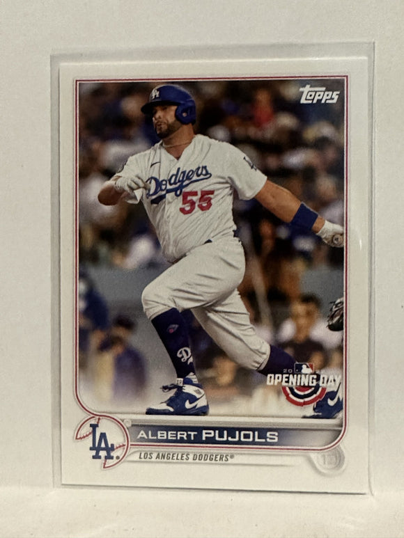 #30 Albert Pujols Los Angeles Dodgers 2022 Topps Opening Day Baseball Card