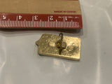 AbBib Soviet Castle Crest Lapel Hat Pin BA