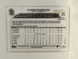 #593 Chris Paddack Gold 251/2022 San Diego Padres 2022 Topps Series Two Baseball Card
